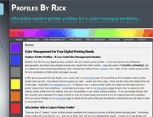 Tablet Screenshot of profilesbyrick.com
